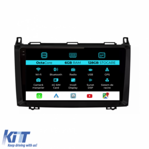 Navigation for Mercedes Vito, Sprinter, Viano B200 A B Class (2005-2012), 9Inch, 6Gb Ram, 128Gb Storage, Carplay