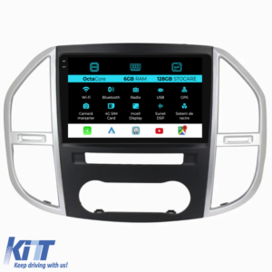 Navigation for Mercedes Vito W447 (2014-2021), 10Inch, 6Gb Ram, 128Gb Storage, Carplay