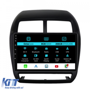 Navigation for Mitsubishi ASX, 2016 - 2019, 9Inch, 8Gb Ram, 256Gb Storage, Carplay