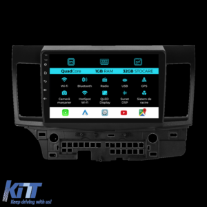 Navigation for Mitsubishi Lancer, 2007-2013, 9 Inch, 1Gb Ram, 32Gb Storage, Carplay