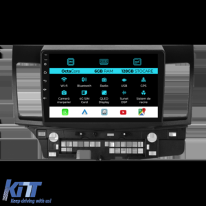 Navigation for Mitsubishi Lancer, 2007-2013, 9 Inch, 6Gb Ram, 128Gb Storage, Carplay