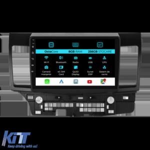 Navigation for Mitsubishi Lancer, 2007-2013, 9 Inch, 8GB RAM, 256GB Storage, Carplay