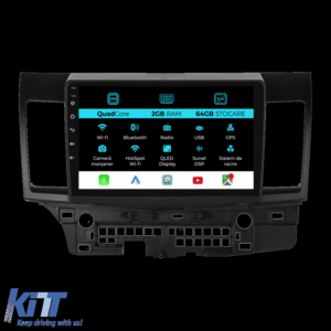 Navigation for Mitsubishi Lancer, (2007-2013), 9Inch, 2Gb Ram, 64Gb Storage, Carplay