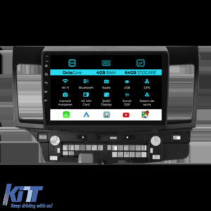 Navigation for Mitsubishi Lancer, (2007-2013), 9Inch, 4Gb Ram, 64Gb Storage, Carplay