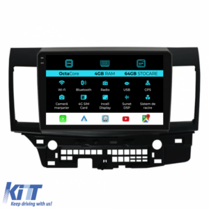 Navigation for Mitsubishi Lancer, (2007-2013), 9Inch, 4Gb Ram, 64Gb Storage, Carplay