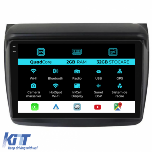 Navigation for Mitsubishi Pajero Sport, (2006-2013), 9Inch, 2Gb Ram, 32Gb Storage, Carplay.