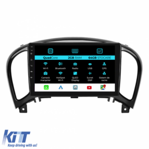 Navigation for Nissan Juke, 2010-2017, 9 Inch, 2Gb Ram, 64Gb Storage, Carplay