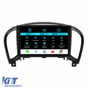 Navigation for Nissan Juke, 2010-2017, 9 Inch, 8Gb Ram, 256Gb Storage, Carplay