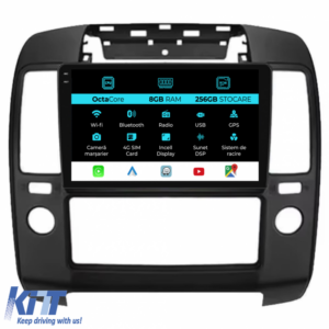 Navigation for Nissan Navara, 2004-2010, 9 Inch, 8Gb Ram, 256Gb Storage, Carplay