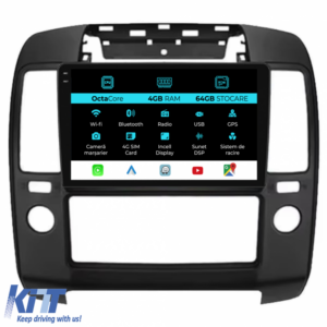 Navigation for Nissan Navara, (2004-2010), 9 Inch, 4Gb Ram, 64Gb Storage, Carplay