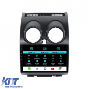 Navigation for Nissan Qashqai J10 (2007-2013), 9 Inch, 6Gb Ram, 128Gb Storage, Carplay