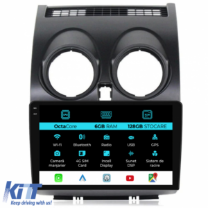 Navigation for Nissan Qashqai J10 (2007-2013), 9Inch, 6Gb Ram, 128Gb Storage, Carplay