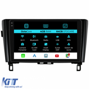 Navigation for Nissan Qashqai J11, X Trail T32 (2013-2018), 10 Inch, 4Gb Ram, 64Gb Storage, Carplay