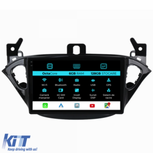 Navigation for Opel Corsa E, Adam (2012-2019), 9 Inch, 6GB RAM, 128GB Storage, Carplay