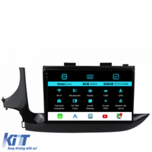 Navigation for Opel Mokka, 2016-2024, 9 Inch, 8GB RAM, 256GB Storage, Carplay
