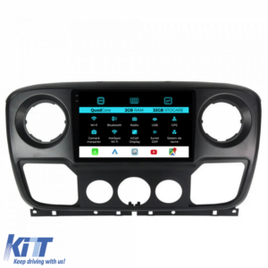 Navigation for Opel Movano, Renault Master, Nissan NV400 (2010-2020), 10Inch, 2Gb Ram, 32Gb Storage, Carplay