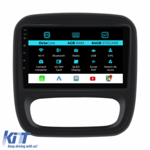 Navigation for Opel Vivaro, Renault Trafic, Fiat Talento (2014 - 2018), 9 Inch, 4Gb Ram, 64Gb storage, Carplay