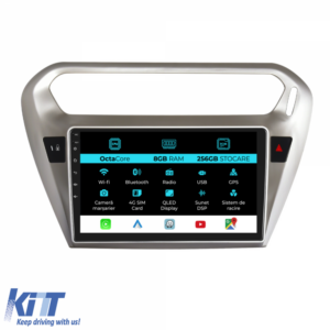 Navigation for Peugeot 301, Citroen C-Elysee (2013-2018), 9Inch, 8Gb Ram, 256Gb Storage, Carplay.