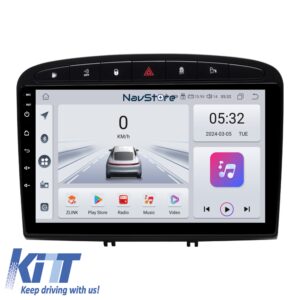 Navigation for Peugeot, 308 408 (2008-2013), 9Inch, 4Gb RAM, 64Gb Storage, Bluetooth, WiFi, Carplay