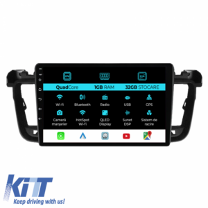 Navigation for Peugeot 508, 2010-2018, 9 Inch, 1Gb Ram, 32Gb Storage, Carplay