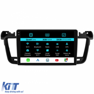 Navigation for Peugeot 508, (2010-2018), 9 Inch, 2Gb Ram, 32Gb Storage, Carplay