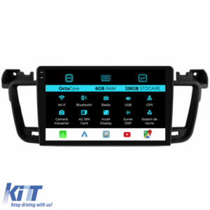 Navigation for Peugeot 508, 2010-2018, 9 Inch, 6Gb Ram, 128Gb Storage, Carplay