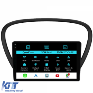 Navigation for Peugeot, 607 (2004-2011), 9Inch, 2Gb Ram, 32Gb Storage, Carplay
