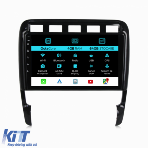 Navigation for Porsche Cayenne, 2002-2010, 9 Inch, 4Gb Ram, 64Gb Storage, Carplay