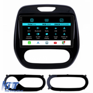 Navigation for Renault, Captur (2013-2020), 9Inch, 8Gb Ram, 256Gb Storage, CarPlay