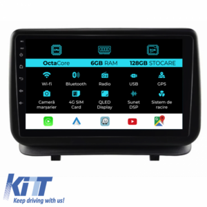 Navigation for Renault Clio 3 (2005-2014), 9Inch, 6Gb Ram, 128Gb Storage, Carplay