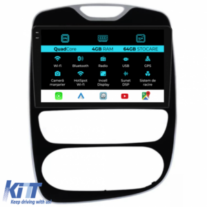 Navigation for Renault Clio 4 (2016-2019), QuadCore, 9Inch, 4Gb Ram, 64Gb Storage, Carplay