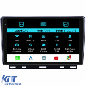 Navigation for Renault Clio 5 (2019-2024), QuadCore, 9 Inch, 4Gb Ram, 64Gb Storage, Carplay