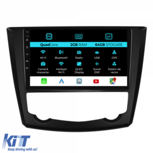 Navigation for Renault, Kadjar (2015-2019), 9Inch, 2Gb Ram, 64Gb Storage, Carplay