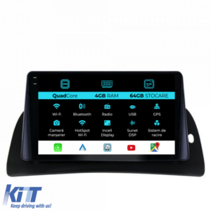 Navigation for Renault Kangoo, 2015-2020, QuadCore, 9Inch, 4Gb Ram, 64Gb Storage, Carplay.