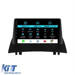 Navigation for Renault Megane 2, 2002-2009, 9 Inch, 8Gb Ram, 256Gb storage, Carplay.