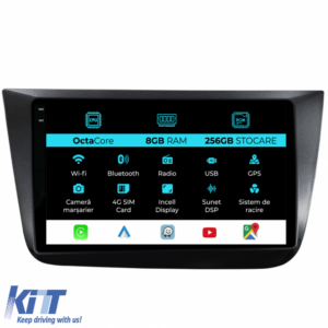 Navigation for Seat Altea, 2004-2015, 9 Inch, 8Gb Ram, 256Gb storage, Carplay