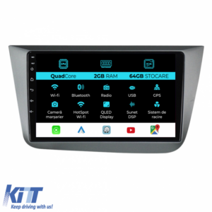 Navigation for Seat Altea, 2004 - 2015, 9 Inch, 2Gb Ram, 64Gb storage, Carplay