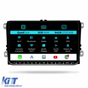 Navigation for Seat, Android, 9 Inch, 2Gb Ram, 64Gb storage, Bluetooth, WiFi, Apple Carplay Android Auto