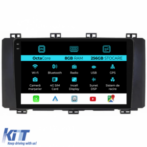 Navigation for Seat Ateca, 2016-2021, 9 Inch, 8Gb RAM, 256Gb Storage, Carplay