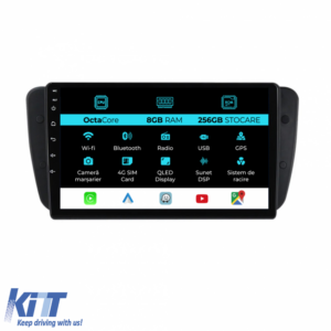Navigation for Seat Ibiza, 2008-2016, 9 Inch 8Gb RAM, 256Gb Storage, Carplay