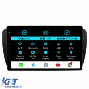 Navigation for Seat Ibiza, 2008-2016, 9 Inch 8Gb Ram, 256Gb Storage, Carplay