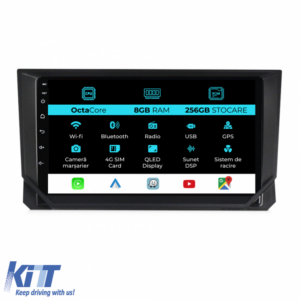Navigation for Seat Ibiza, 2017 - 2025, 9 Inch, 8Gb Ram, 256Gb Storage, Carplay