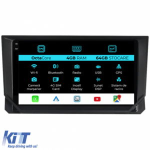 Navigation for Seat Ibiza, (2017 - 2025), 9Inch, 4Gb Ram, 64Gb Storage, Carplay