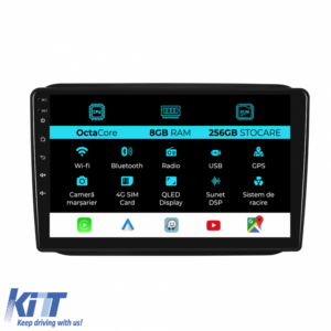 Navigation for Skoda Fabia, 2007-2014, 10 Inch, 8Gb Ram, 256Gb Storage, Carplay