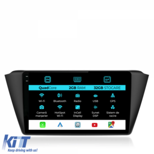 Navigation for Skoda Fabia (2014-2019), Incell 9Inch, 2Gb Ram, 32Gb Storage, Carplay