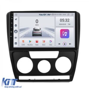 Navigation for Skoda, Octavia 2 (2004 - 2013), 10 Inch, 4Gb Ram, 64Gb Storage, Bluetooth, WiFi, Carplay