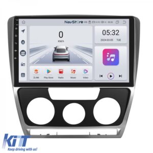 Navigation for Skoda, Octavia 2 (2004 - 2013), 10 Inch, 4Gb Ram, 64Gb Storage, Bluetooth, WiFi, Carplay