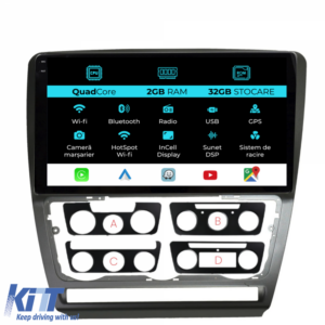 Navigation for Skoda Octavia 2 (2004-2013), 10 Inch, 2Gb Ram, 32Gb Storage, Carplay