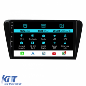 Navigation for Skoda, Octavia 3 (2013 - 2018) 10 Inch, 8Gb Ram, 256Gb storage, Carplay
