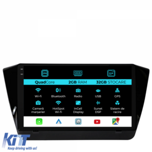 Navigation for Skoda Superb 3 (2015-2019), 10 Inch, 2Gb Ram, 32Gb Storage, Carplay
